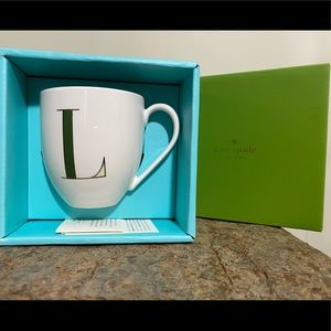 Kate spade mug personalized “L”